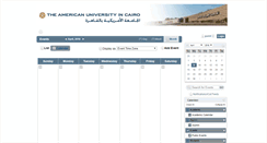 Desktop Screenshot of calendar.aucegypt.edu