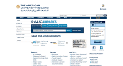 Desktop Screenshot of library.aucegypt.edu