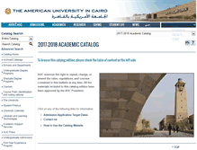 Tablet Screenshot of catalog.aucegypt.edu