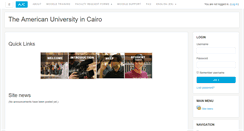 Desktop Screenshot of moodle.aucegypt.edu