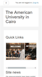 Mobile Screenshot of moodle.aucegypt.edu