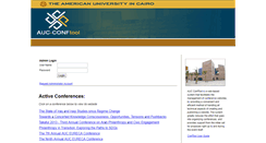 Desktop Screenshot of conf.aucegypt.edu